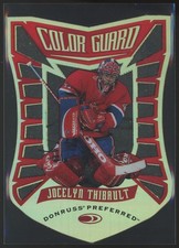 1997-98 Donruss Preferred Color Guard Promo Jocelyn Thibault /1500 #9