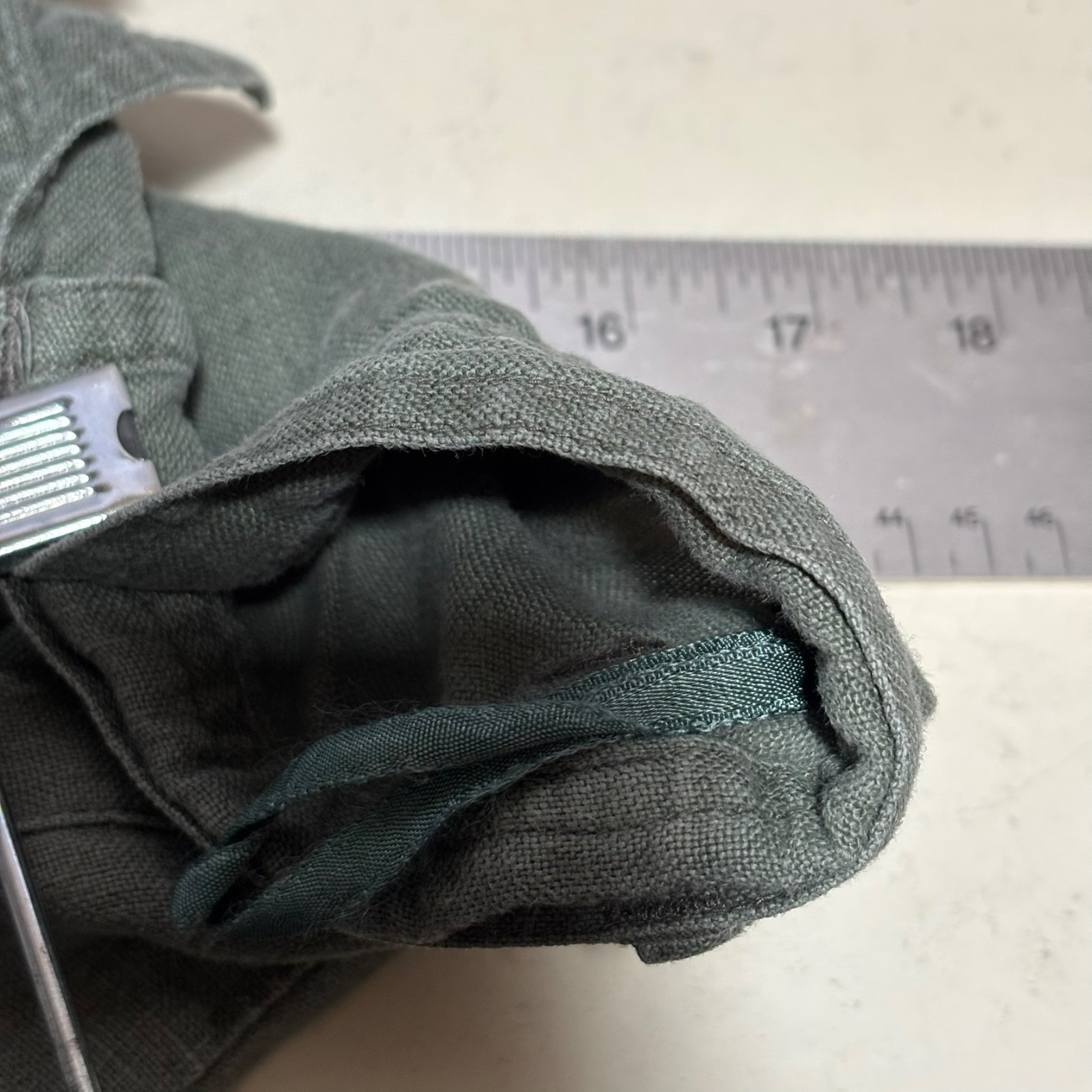 H&M Womens Wide Leg Linen Pants Size 10 Chocolate Brown Lightweight Casual thumbnail 10