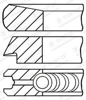Goetze Engine Kolbenringsatz 08-107011-00 FüR Ford