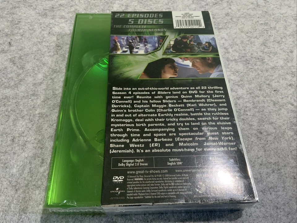 Sliders - The Fourth Season (DVD, 2008, 5-Disc Set) New Sealed Gift Quality Foto 2 de 3