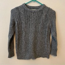 Abercrombie Kids Gray Cable Knit Sweater Size 9/10