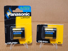 Pair of Panasonic 6V CR-P2 Lithium Batteries