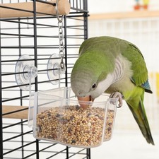 8 PCS Parakeet Water Feeder Hanging Bird Cage Cup Accessories