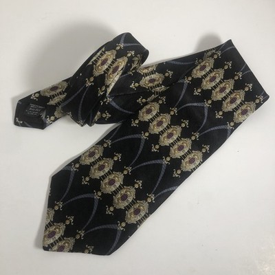 TRUMP ARROW Men's Necktie / Black Classic Pattern
