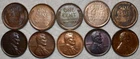 10x AU-UNC Lincoln Cents, 5x 1909-P VDB, 1915, 1919, 1920-D, 1923, & 1926-D