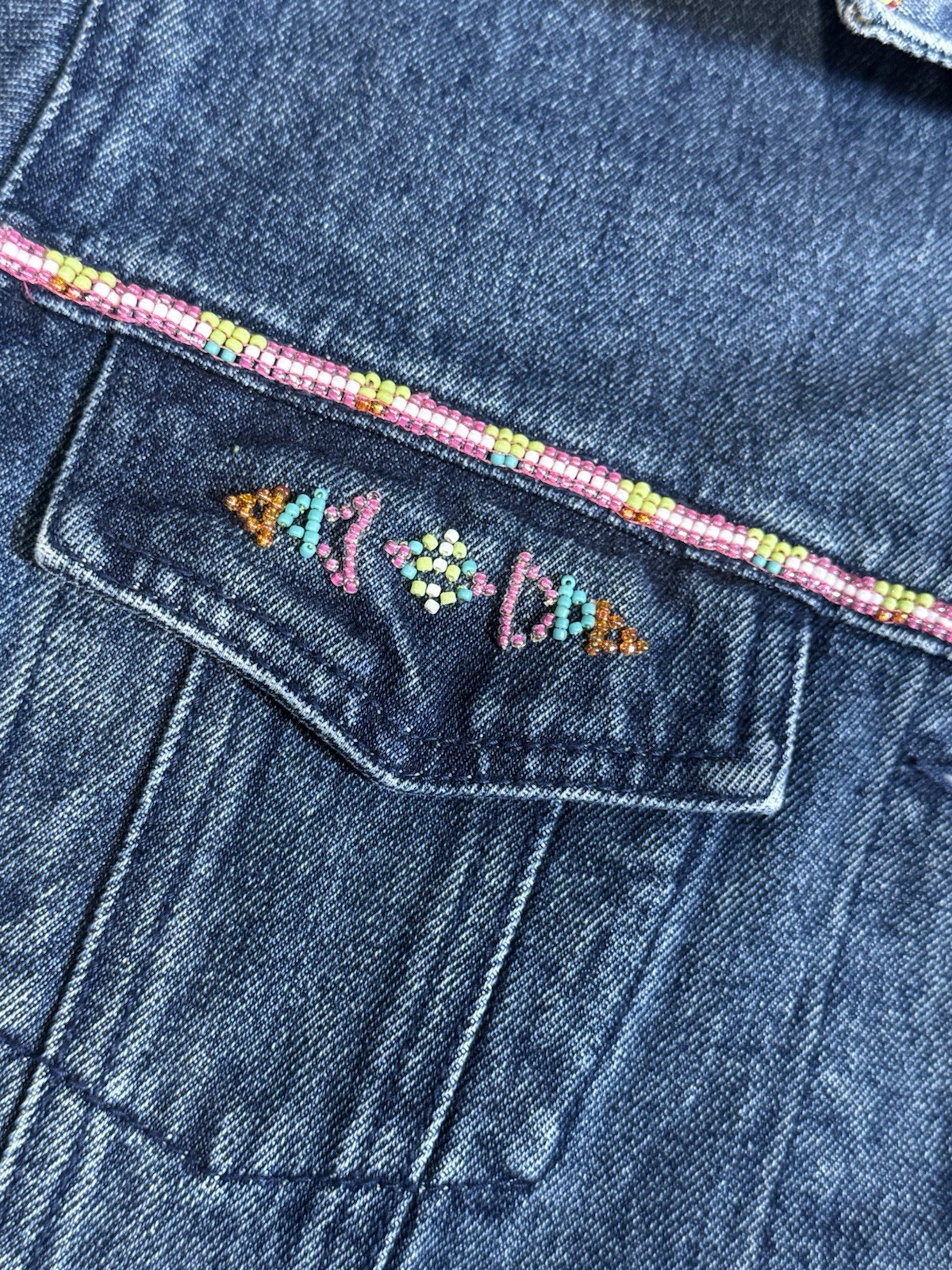 Pendleton Jean Jacket Beaded western button down … - image 7