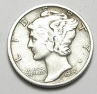 1935-S MERCURY DIME,BETTER GRADE,VISABLE BANDS,NICE COIN!!!!!(A3)