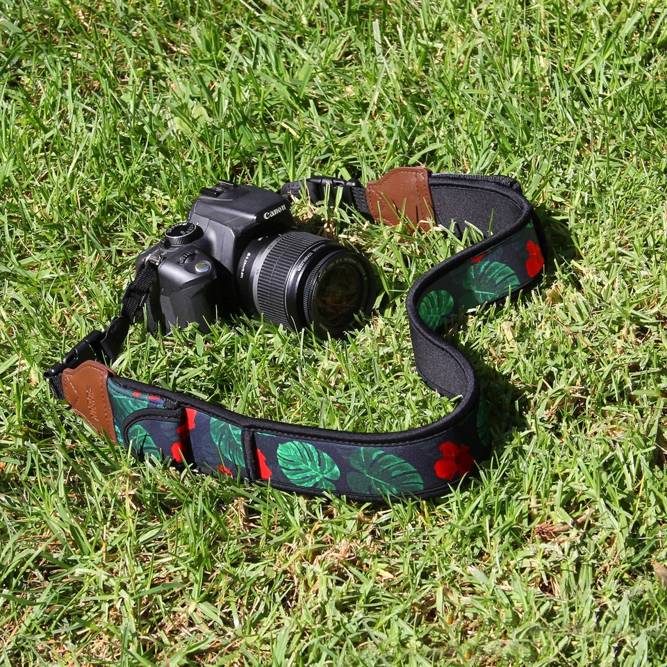 Camera Strap with Tropical Neoprene Design and Quick Release Buckles - Image 3 of 4