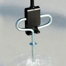 Ice Anchor Power Drill Adapter Ice Fishing Anchor Tool Metal Portable Ice Auger