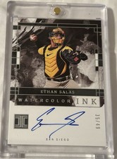 2024 Panini Impeccable - Watercolor Signatures Ethan Salas #WCS-ES /49 (AU, RC)