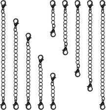 10PCS Necklace Extenders, 5 Size Jewelry Extenders Chain Extension Set for Women