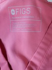 FIGS Scrub Set Large Top, Large Petite Cade Cargo Pants Neon Pink/Coral Pink — photo 2