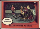 1961-62 TOPPS CHICAGO BLACK HAWKS GLENN HALL CARD #44 GRADE P-F-GOOD-E CONDITION
