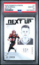 2020 Panini Playbook Next Up #1 Joe Burrow Bengals RC GEM MINT PSA 10 *9554
