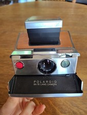 Vintage 1970's Polaroid SX-70 Land Camera Untested With New Flash