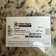 GE Interlogix TX-E201 Wireless Door Window Sensor, Magnet, XT, XTi
