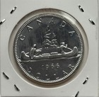 1966 Canada Silver Dollar Voyageur Canoe .800 Silver BU UNC KM#64.1 — photo 1