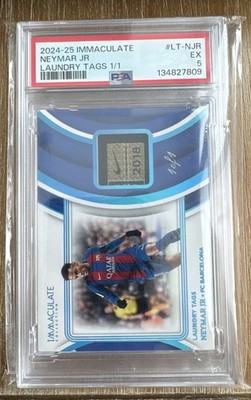 2024-25 Panini Immaculate Collection - Laundry Tags Neymar Jr #1/1 One Of One🔥