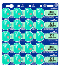Murata 335 SR512SW Silver Oxide Watch Battery 20 Count - Replaces Sony 335