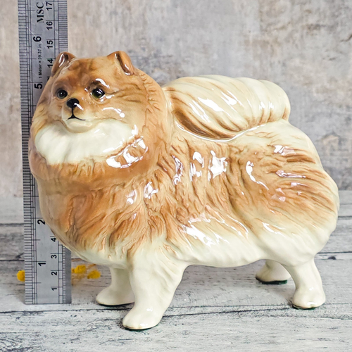 Vintage Coopercraft Pomeranian Keramik Figur Hund Ornament 70er Jahre top/selten - Bild 8 von 11