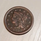 Photo of a 1852-P Large Cent from an eBay listing that sold on Jul 18, 2026