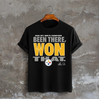 #ad Pittsburgh Steelers AFC North Champions 2025 Been There Won That TShirt $23.23