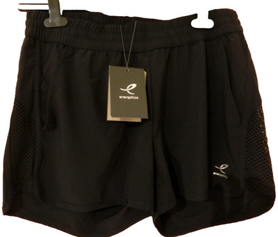 Damen Sport Shorts 38 schwarz energetics dryplus kurz Taschen Polyester NEU