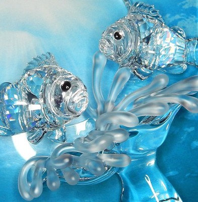 NIB Swarovski Crystal SCS Wonders of the Sea Harmony Clownfish Anemone 681823
