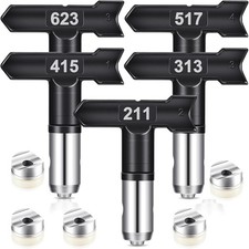Graco Paint Sprayer Tips, 5 Pcs Airless Paint Sprayer Tips Set 211/313/415/517/