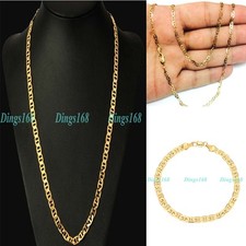 18K Gold Filled HypoAllergenic 3mm 20" Mariner Link Anchor Chain Necklace J081 N