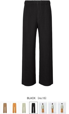 Homme Plissé Issey Miyake Pleated Pants Black size 1 HP58JF104