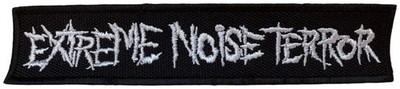 EXTREME NOISE TERROR - White Logo - 3,1 x 13,9 cm - Patch - 170645