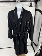 Intimo Luxe 100% Cashmere Robe Wrap Belt Blac...