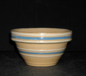 Antique Small Miniature 4 3/4" Yellow Ware Mixiing Bowl Stoneware
