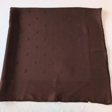 Louis Vuitton Carr Monogram Silk Brown With Box 86cm 87B