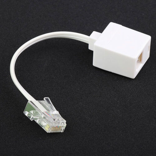 RJ11 6P4C  Female To Ethernet RJ45 8P4C Male F/M Adapter Converter Phone Cable - Picture 1 of 12