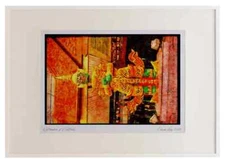 607027 Hanuman Guard Buddhist Hall Grand Palace Thailand A2 Picture Frame Water