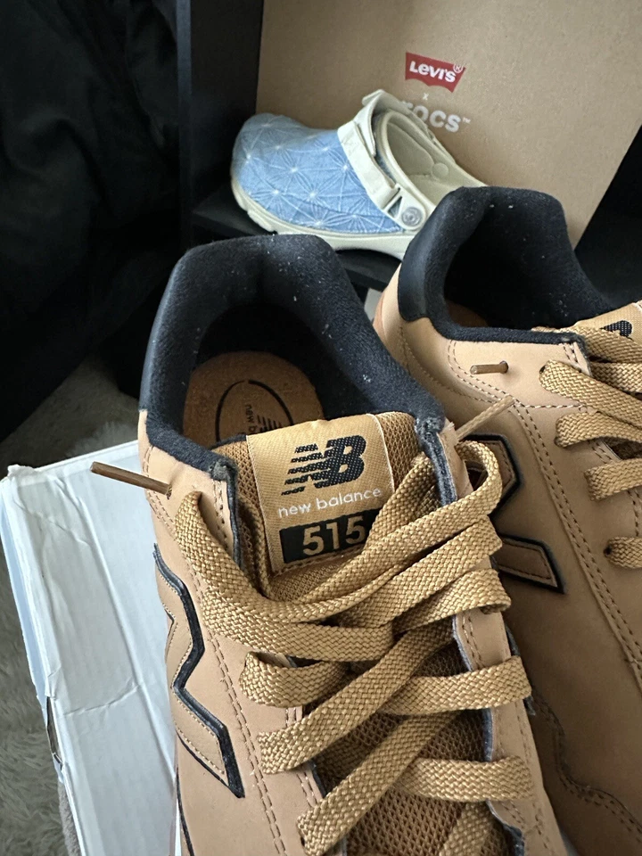 Rare New Balance 515 Winter Stealth Suede Nubuck Wheat Stadium Jacket ML515WAC - Image 3 of 4