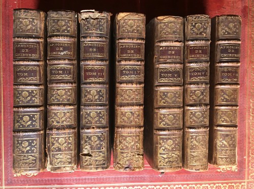 HERMAN BOERHAAVE - APHORISMES DE CHIRURGIE - 7 VOLUMES - VEUVE CAVELIER - 1753. - Foto 1 di 12