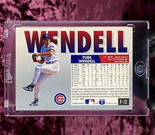 Turk Wendall 1993 Fleer Final Edition F-12 MINT Chicago Cubs Legends Jersey SP💙