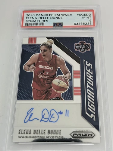 2020 PANINI PRIZM WNBA ELENA DELLE DONNE SIGNATURES AUTO PSA 9