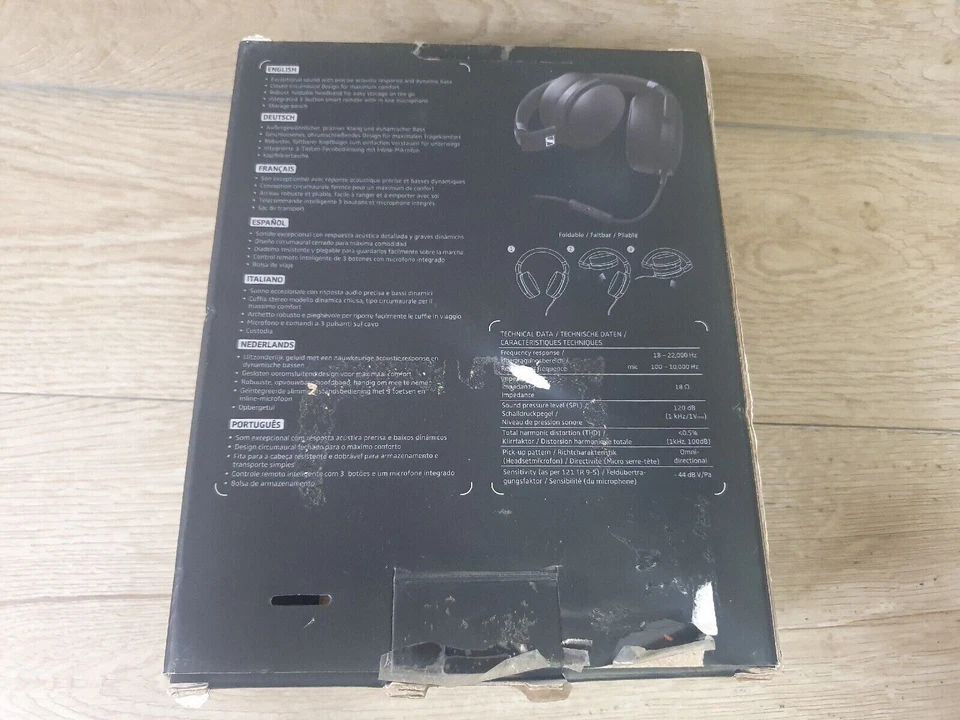 Sennheiser HD 4.30i Around-Ear Closed Back Headphones for iOS - Black, photo 4 of 5