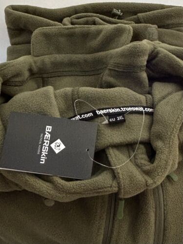 Baerskin Tactical Jacket Men’s 3XL Green Fleece Hoodie Army Military NEW - Picture 2 of 2