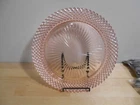 Miss America Hocking Glass Pink Dinner Plate 10 1/4" Depression Era Uranium 8137