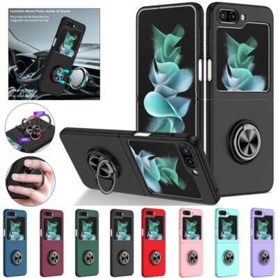 Für Samsung Galaxy Z Flip 7 6 5 4 3 Magnetische Hülle mit drehbarem Ringstander