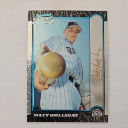 Matt Holliday #400 1999 Bowman Chrome Gold card