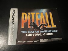 Pitfall The Mayan Adventure GBA Manual Only