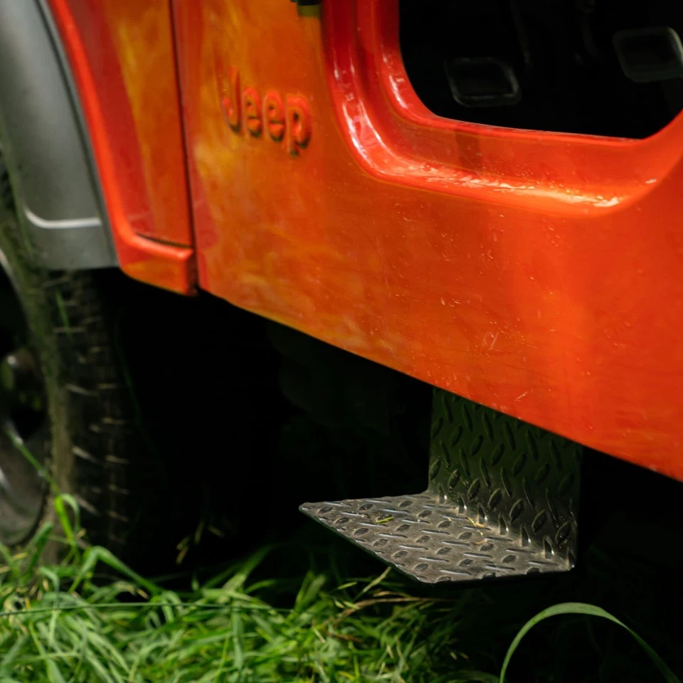 CJ5 Side Steps Compatible with Classic Jeep © CJ Vehicles (Pair) - CJ5 Cutout - Image 3 of 4