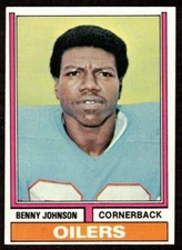 1974 Topps Benny Johnson #174 Houston Oilers