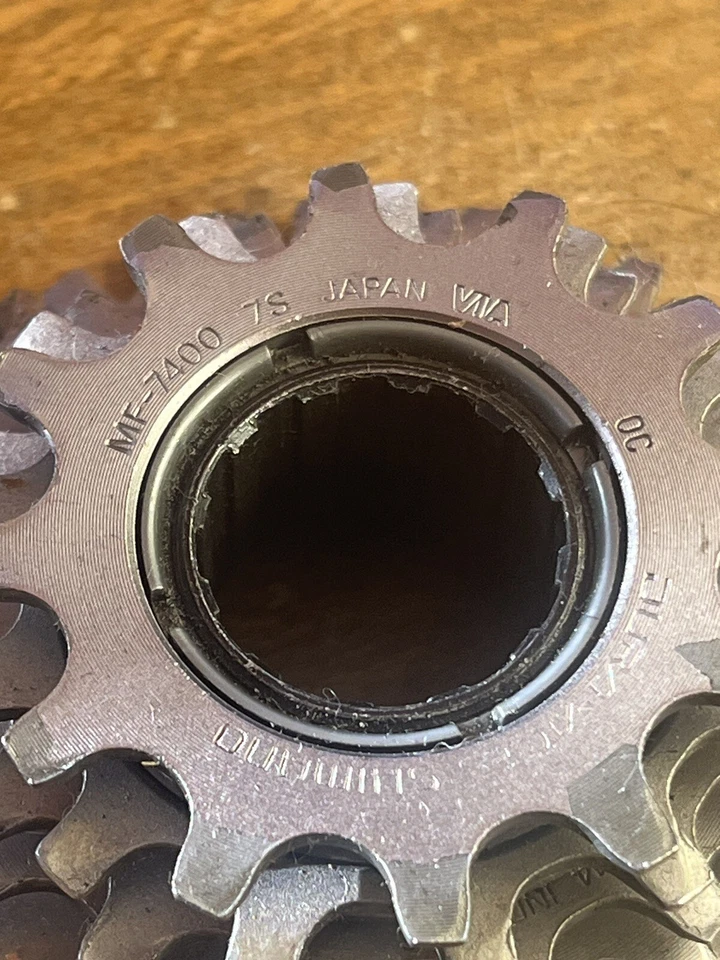 Vintage Shimano Dura Ace Freewheel MF-7400 12-13-14-15-17-19-21 7 Speed 80s Road - Image 2 of 4